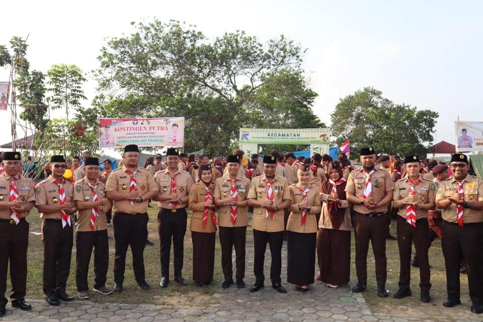 Camat Tuah Madani / Kamabiran Tuah Madani Kak Dr. Nurhasminsyah, S.STP., M.Si hadiri pembukaan Raimuna Cabang Pramuka Kota Pekanbaru